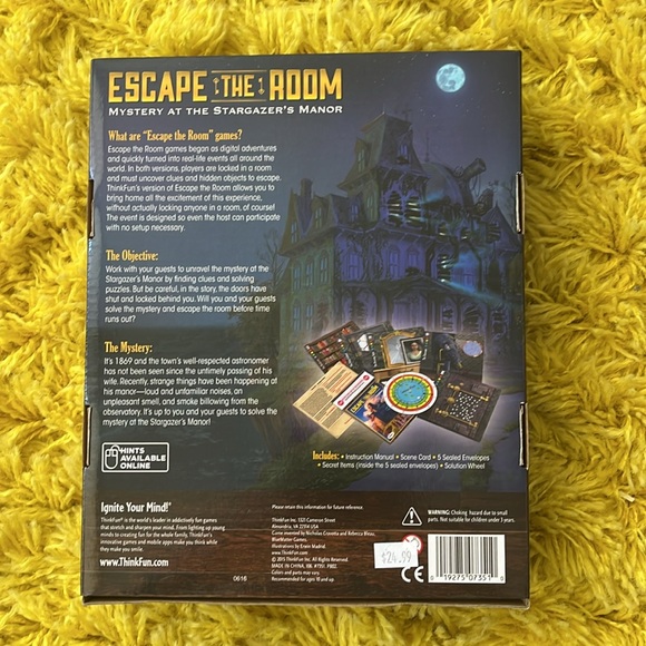 LIKE NEW - Escape The Room: Mystery at the Stargazer’s Manor - Picture 3 of 4